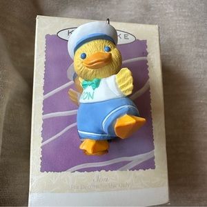 Vintage Hallmark Keepsake Easter Ornament Baby Chick Son 1995